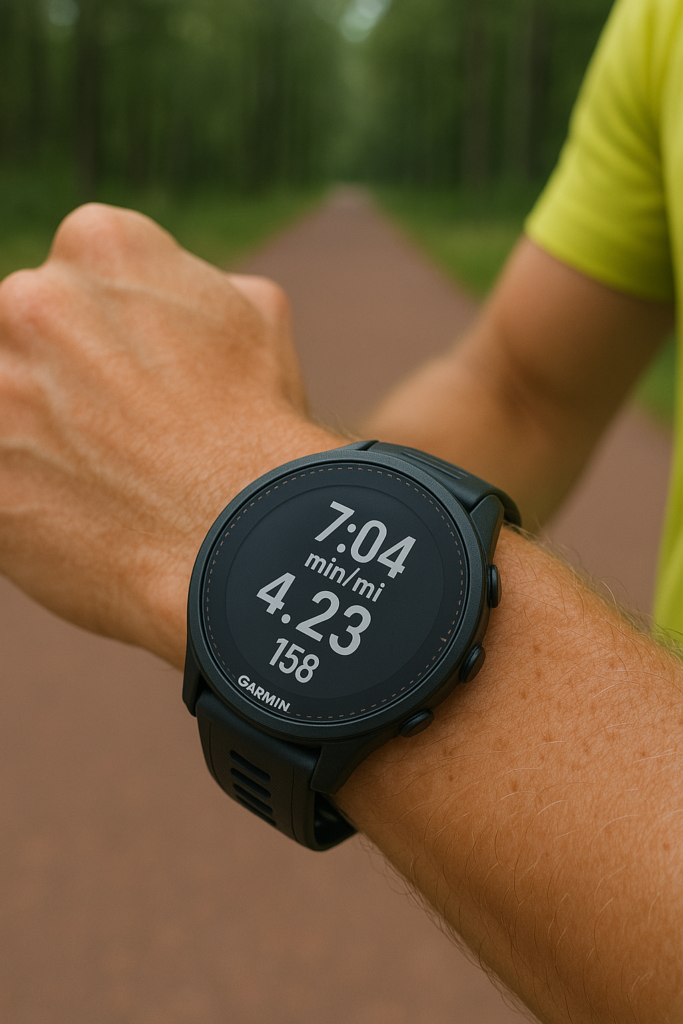 Розумний годинник Garmin Forerunner 955 Solar для бігунів та тріатлоністів