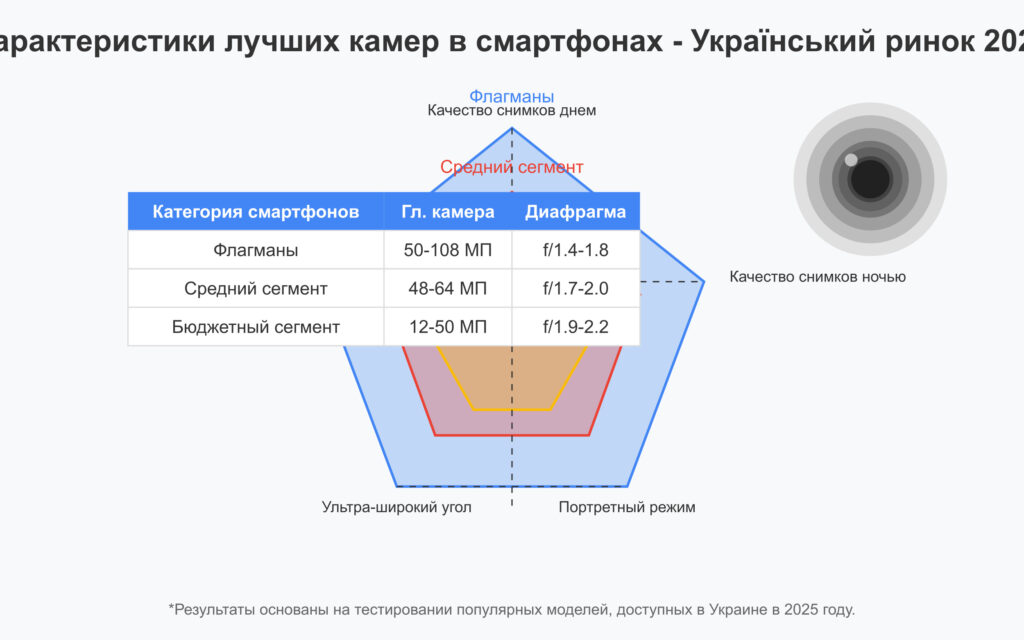 Характеристики лучших камер в смартфонах