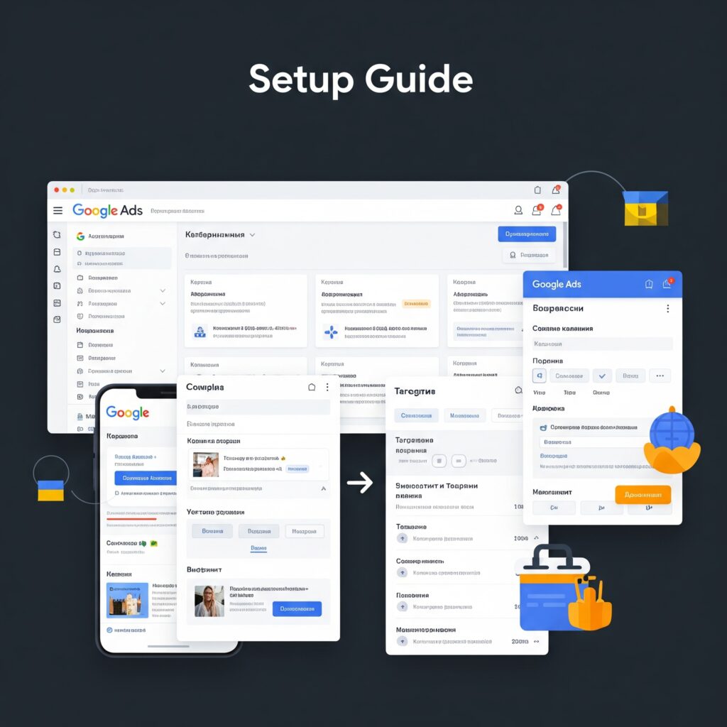 Інтерфейс Google Ads для українських підприємців - Гід по налаштуванню