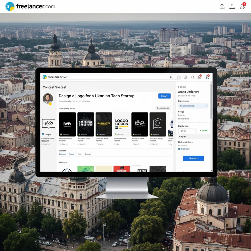 Система конкурсів на Freelancer.com для українських дизайнерів - фриланс в Україні