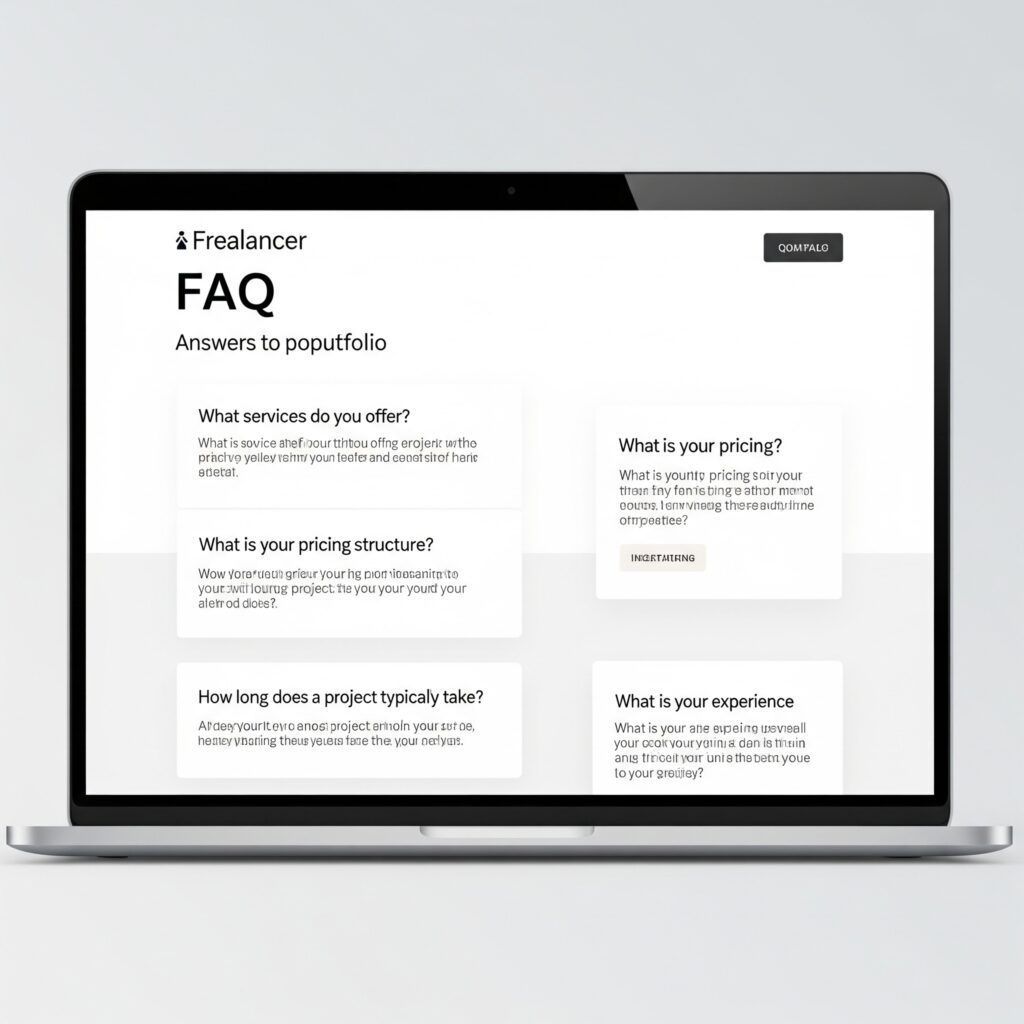 FAQ портфоліо фрилансера - відповіді на популярні питання