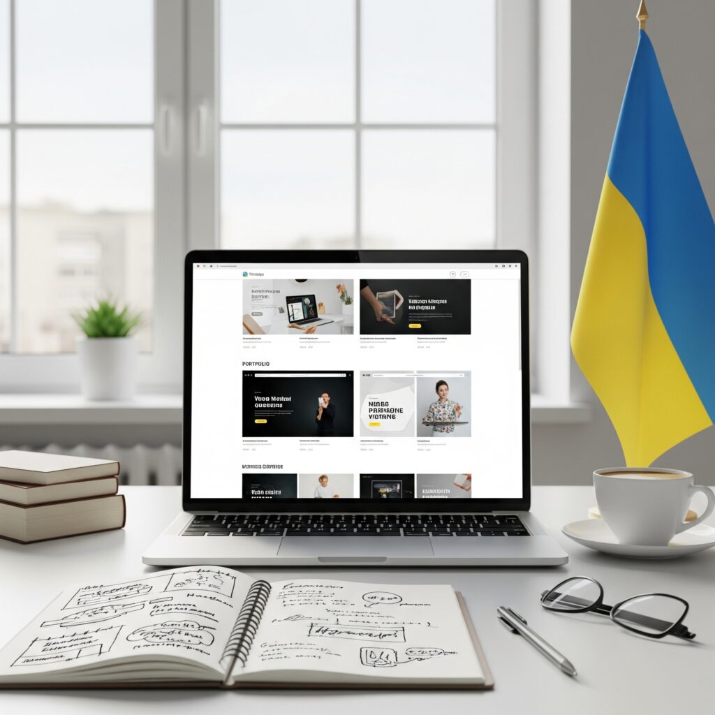 Приклад портфоліо українського фрилансера - Гід створення портфоліо