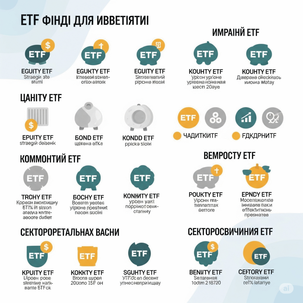 Різні типи ETF фондів для інвестування - Український ринок