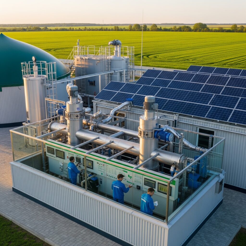 Біогазова установка на українському аграрному підприємстві - Інновації 2025