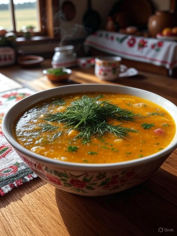 Ароматний овочевий суп з свіжою зеленню - Українська домашня кухня