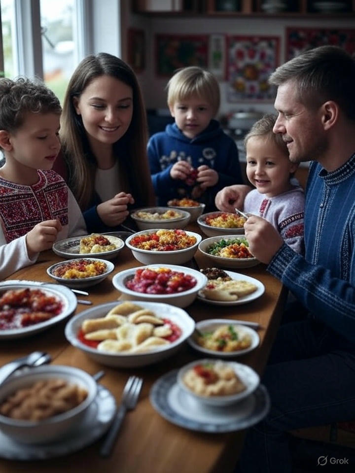 Сімейний обід з домашніми стравами - Українська кулінарія вдома