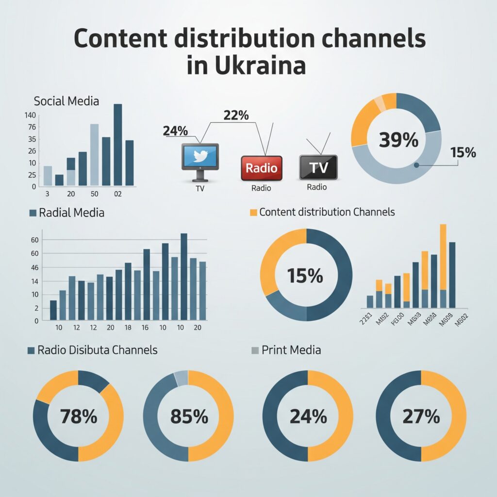 Канали розповсюдження контенту в Україні - статистика