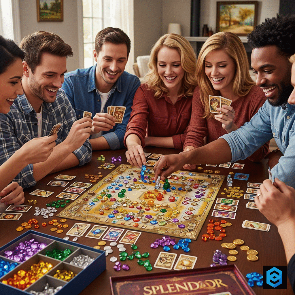 Splendor настільна гра з самоцвітами - економічні ігри для друзів