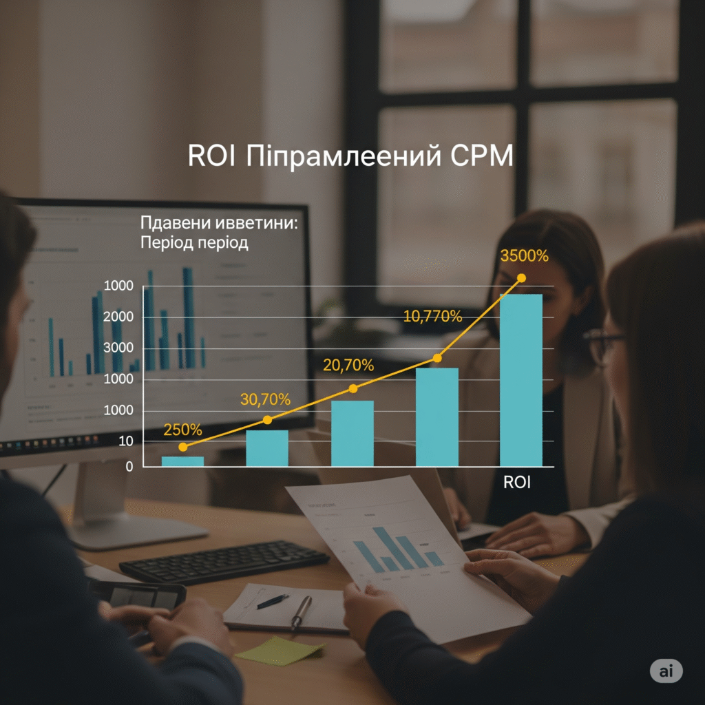 ROI від впровадження CRM в українському малому бізнесі - графік окупності