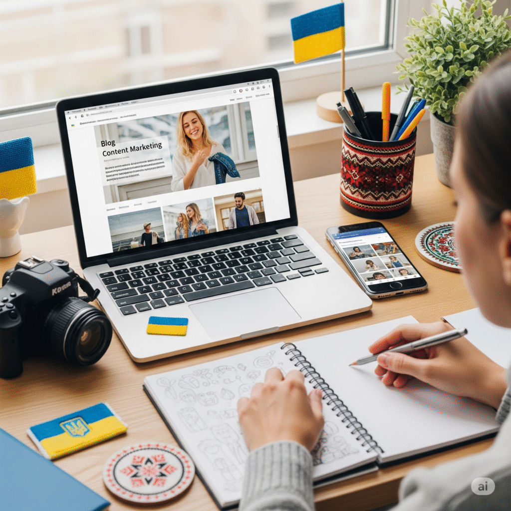 Контент-маркетинг для українських фрілансерів - Блог та соціальні мережі