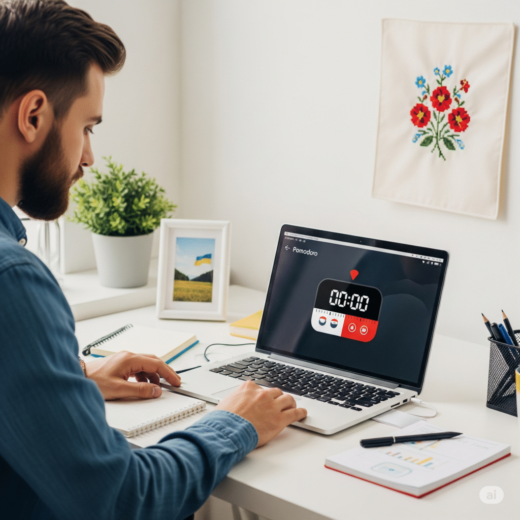 Метод Pomodoro таймер продуктивність - Ефективний тайм-менеджмент