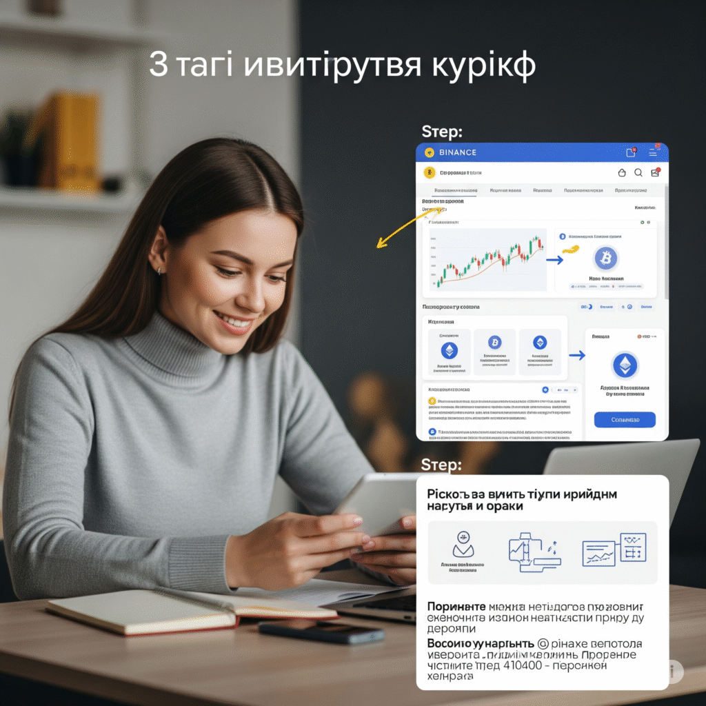 Покрокова інструкція інвестування в криптовалюту для українців