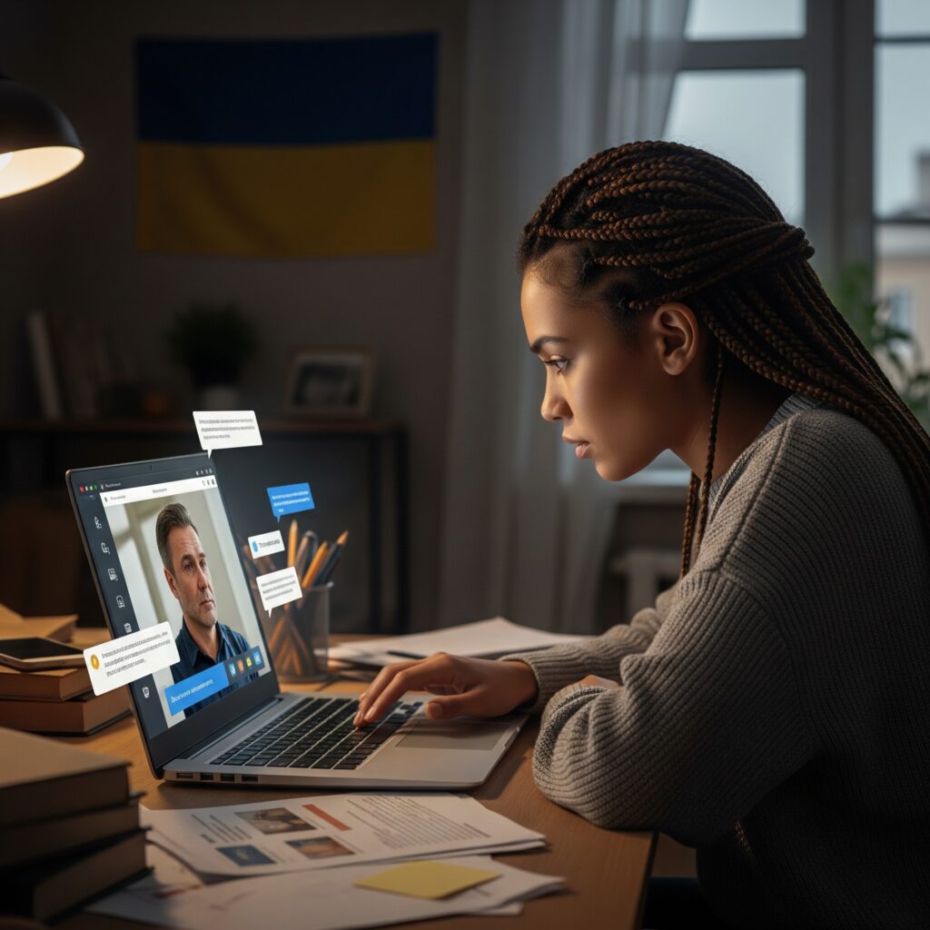 Фрилансер веде переговори з клієнтом онлайн - Фріланс в Україні