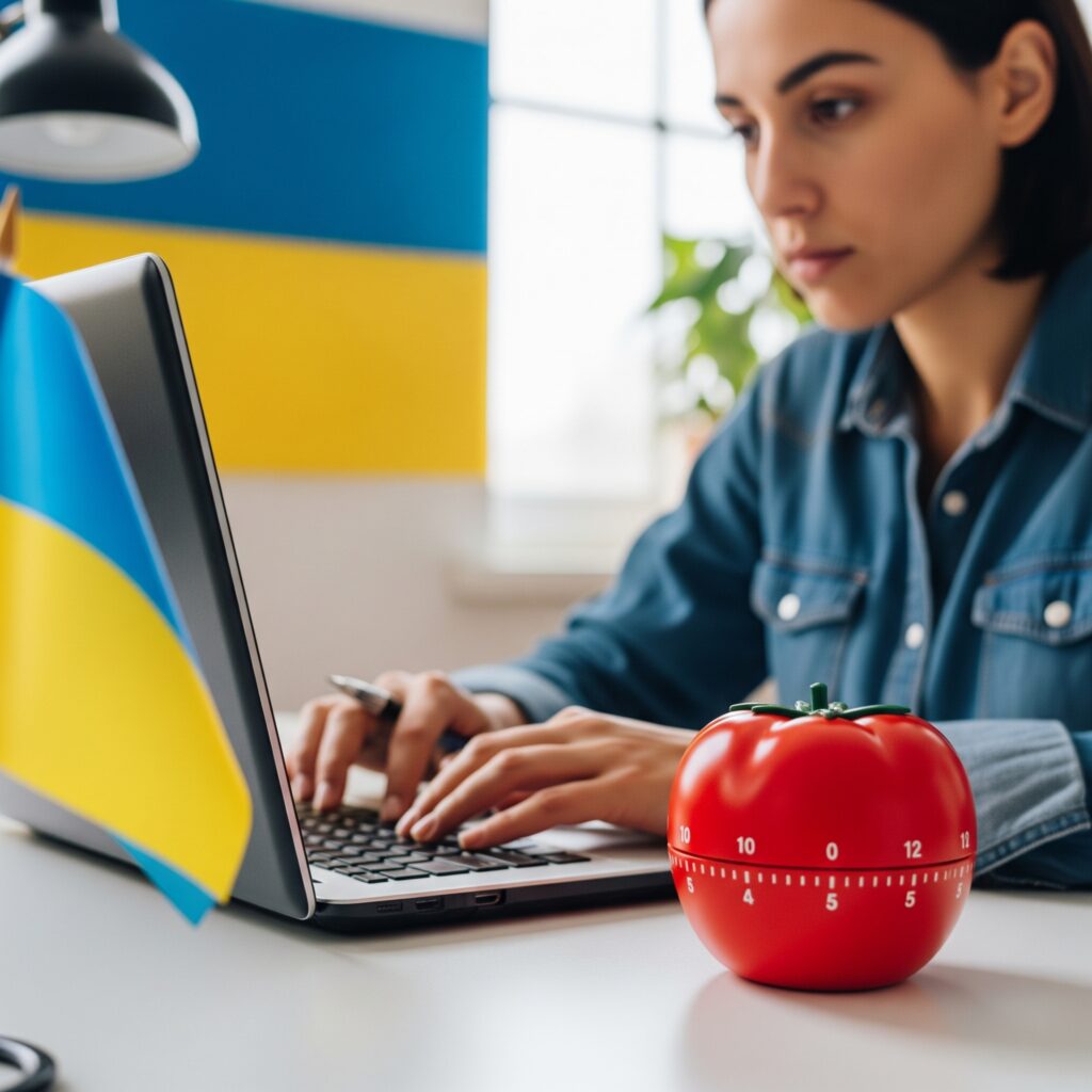 Техника Помодоро для украинских работников - управление временем