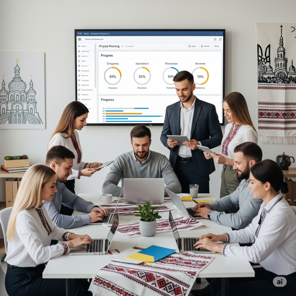 Успішна українська команда використовує сучасні інструменти планування для досягнення цілей - продуктивність