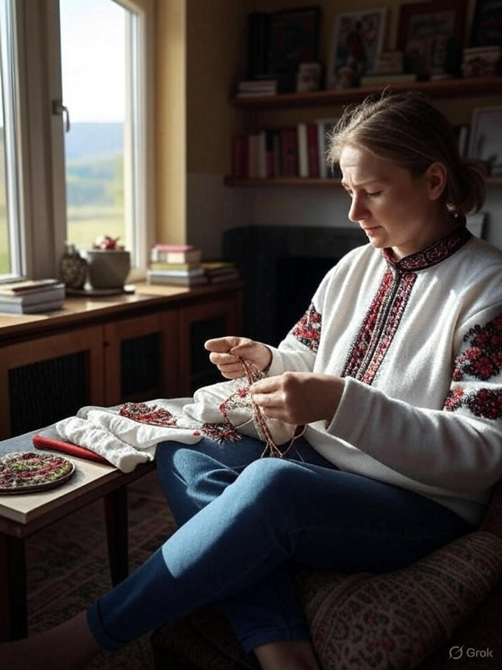 Початківець за роботою з простими матеріалами для рукоділля - Перші кроки в хобі