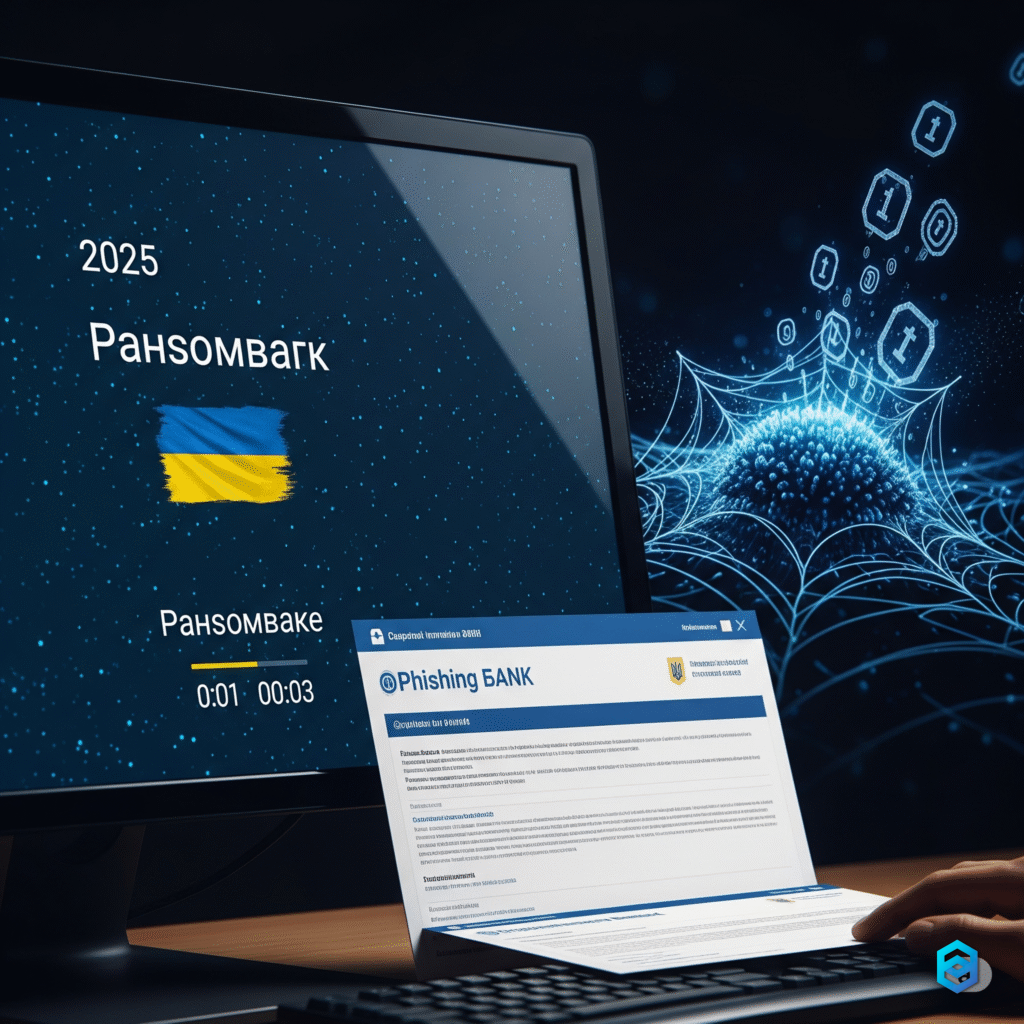 Типы киберугроз 2025 - Программы-вымогатели и фишинг в Украине