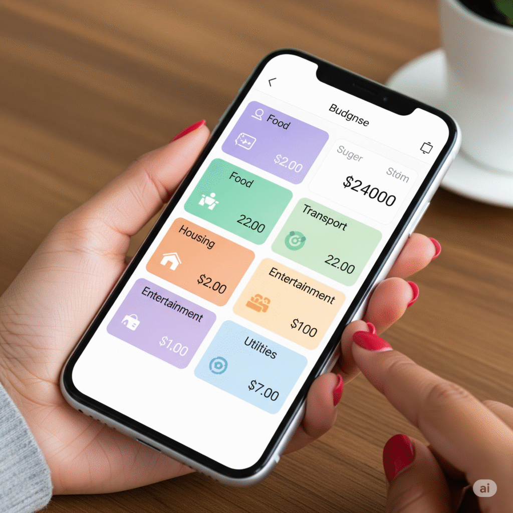 Інтерфейс додатку MoneyLover з категоріями витрат - Управління бюджетом