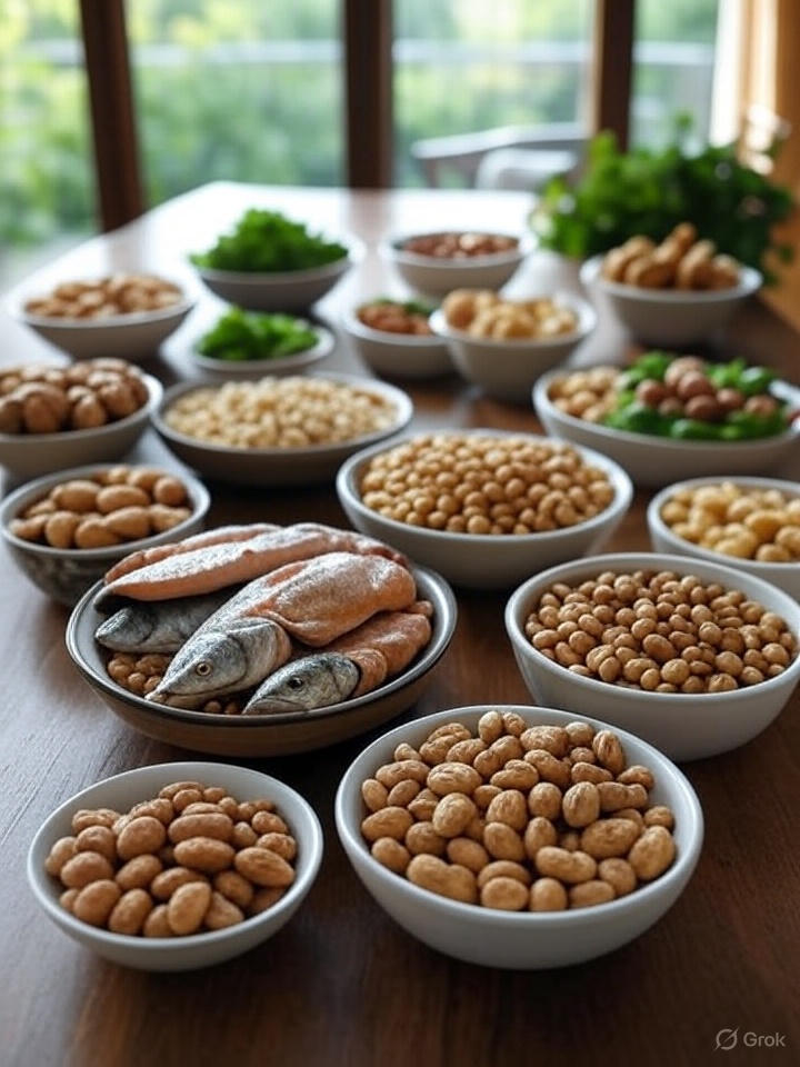 Продукти багаті на вітаміни для мозку - риба, горіхи, зелень